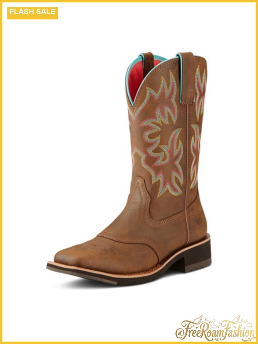 Ariat Delilah Western Boot Leather Round Toe Calf High Work Boot